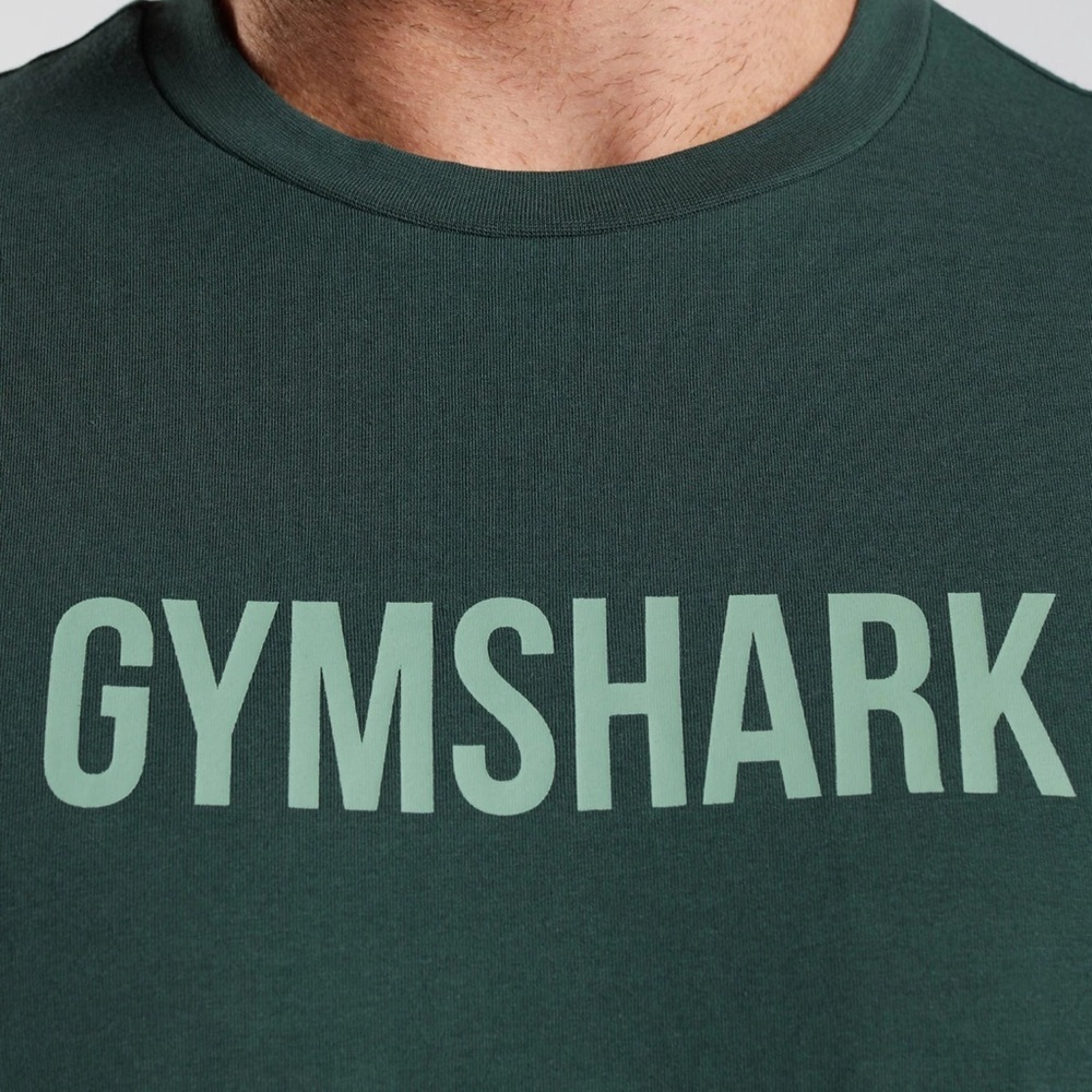 Gymshark Apollo Oversized T-Shirt Obsidian Green Size Small - Picture 3 of 5